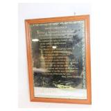 Framed Twentieth-Third Psalm King James Version Mirror