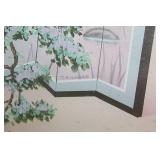 Framed Japanese Geisha Artwork by T. Richard