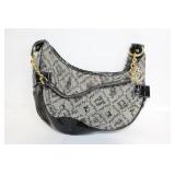 Ed Hardy Shoulder Bag with Pink Interior and Studded Design