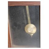Vintage Wooden Mantel Clock with Pendulum