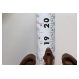 Vintage Wooden Mantel Clock with Pendulum