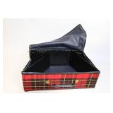 Vintage Red Tartan Plaid Collapsible Suitcase