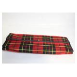 Vintage Red Tartan Plaid Collapsible Suitcase