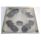 Hot Stone Massage Set with 12 Stones and Carrying Case