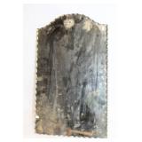 Vintage Scalloped Edge Mirror with Floral Detail