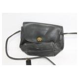 Vintage Coach Leather Shoulder Bag with Turnlock Closure