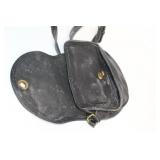 Vintage COACH Black Leather Purse with Adjustable Strap