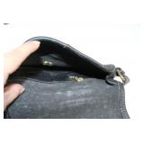 Vintage COACH Black Leather Purse with Adjustable Strap