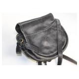 Vintage COACH Black Leather Purse with Adjustable Strap