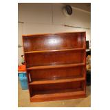 Sturdy 4-Shelf Wooden Bookshelf