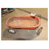 Vintage Mercury Red Wagon with Rust Patina