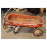 Vintage Mercury Red Wagon with Rust Patina