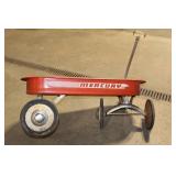 Vintage Mercury Red Wagon with Rust Patina