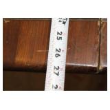 Antique Wooden Expandable Drop Leaf Table with Drawer