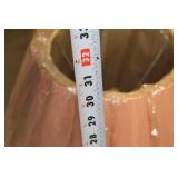 Pair of Vintage Pink Floral Table Lamps with Original Shades