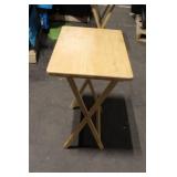 Folding Wooden Snack Table