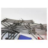 Vintage Toy Train Set with Tracks and Accessories