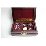 Large Lot of Assorted Jewelry and Winchester Collectible Belt Buckle