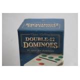 Game Gallery Double-12 Dominoes Set with 91 Color Dot Dominoes