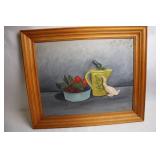 Vintage 1959 Still Life Painting Signed by Ann Manger