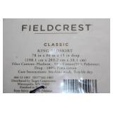 Fieldcrest Classic King Bedskirt - 100% Pima Cotton