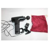 Hy-Impact Percussion Massage Gun with Attachments and Carry Bag
