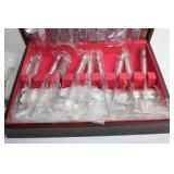 Silver-Plated Flatware Set with Storage Case