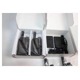 Set of 4 Two-Way Radio Walkie Talkies with Accessories