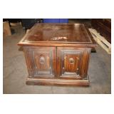 Vintage Wooden Storage Cabinet with Double Doors