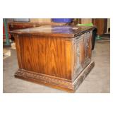Vintage Wooden Storage Cabinet with Double Doors