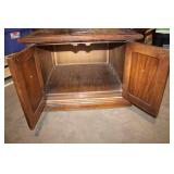 Vintage Wooden Storage Cabinet with Double Doors