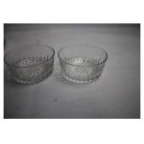 Set of 7 Vintage Crystal Serving and Dessert Bowls