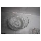 Set of 7 Vintage Crystal Serving and Dessert Bowls