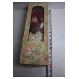 Vintage Handcrafted Porcelain Doll in Original Packaging