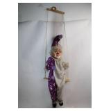 Vintage Clown Marionette Puppet with Swing
