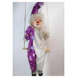 Vintage Clown Marionette Puppet with Swing