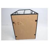 Decorative Wall Sconce Candle Holder with Mirror and Leaf Design