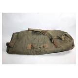 Vintage Military Duffel Bag with Shoulder Strap