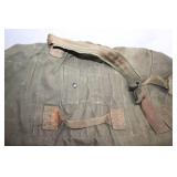 Vintage Military Duffel Bag with Shoulder Strap