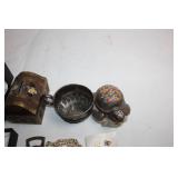 Collection of Vintage Jewelry and Decorative Items