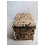 Vintage Deco Trunk with Sewing Supplies