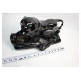 Black Ceramic Panther Planter in Glossy Finish