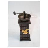 Vintage Cast Iron Coffee Grinder with Eagle Emblem
