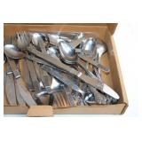 Mixed Collection of Stainless Steel Flatware and Utensils