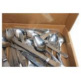 Mixed Collection of Stainless Steel Flatware and Utensils