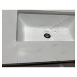 Allen + Roth Rigsby White Undercount Single Sink Bathroom Vanity