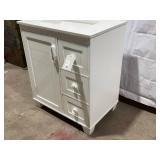 Allen + Roth Rigsby White Undercount Single Sink Bathroom Vanity