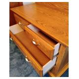 Oak Dresser with Mirror