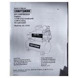 Craftsman Air Compressor 125PSI, 1.5HP, 3 Gallon
