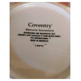 Liberty Coventry Genuine Stoneware Plates, Bowls, Coffee Cups
